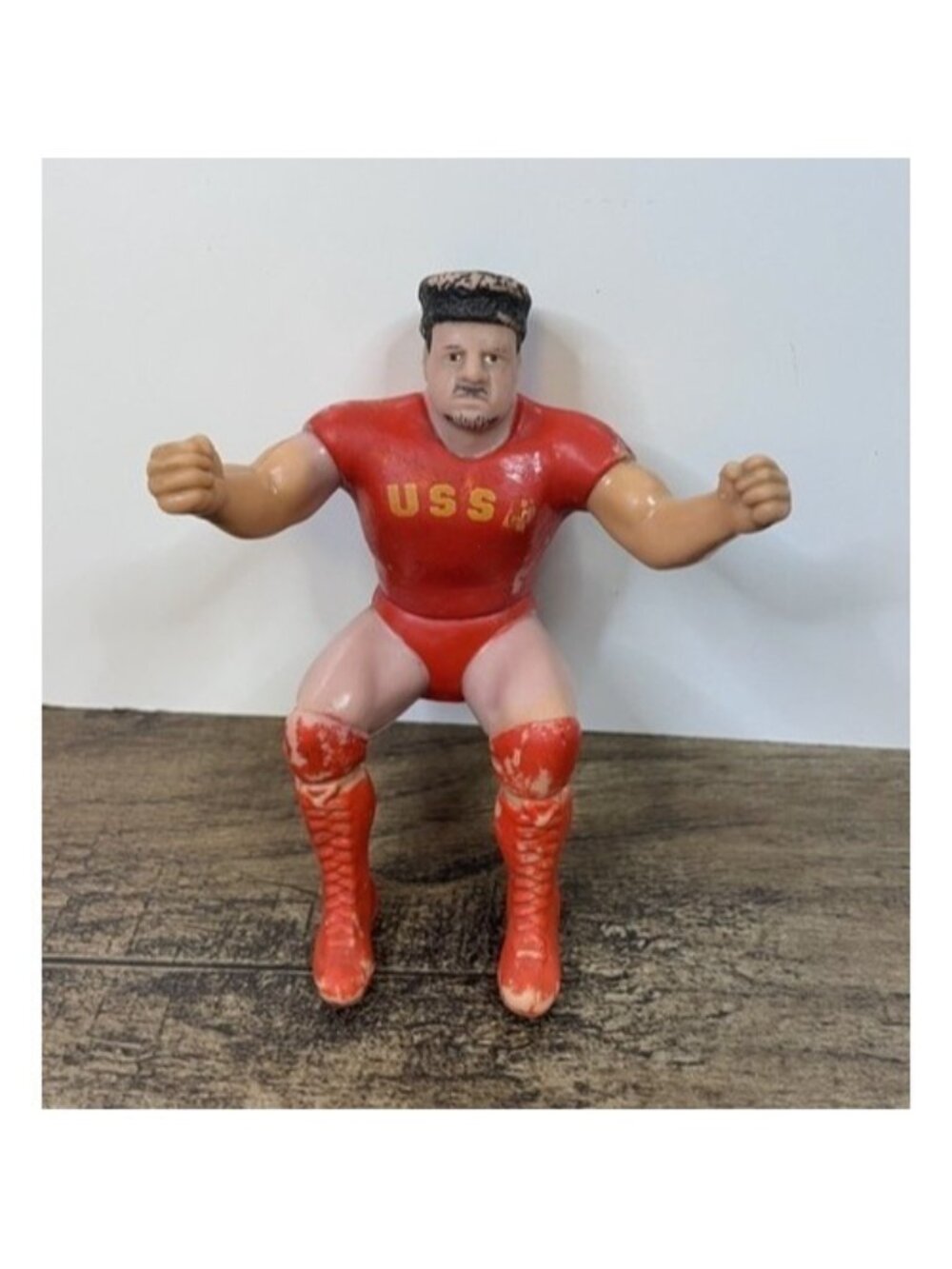 Vintage Nikolai Volkoff  4" Thumb Wrestlers Figure WWF WWE Wrestling 1985